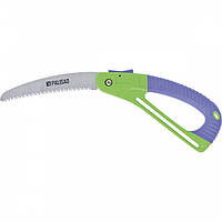 Пила садова складна,175 мм, пластикова обгумована рукоятка, захисний куліса, Palisad 604118