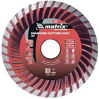Диск алмазний, відрізний Turbo, 200 х 22.2 мм, суха різка MTX Professional 731829