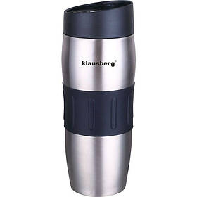 Термокружка Klausberg KB-7100 380мл. Сріблясто-Чорнаalleg Качество