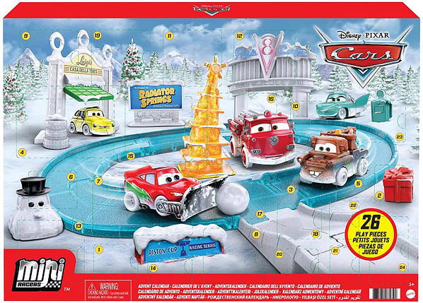 Адвент календар Тачки 3 (Disney Pixar Cars Minis Advent Calendar) від Mattel, фото 2