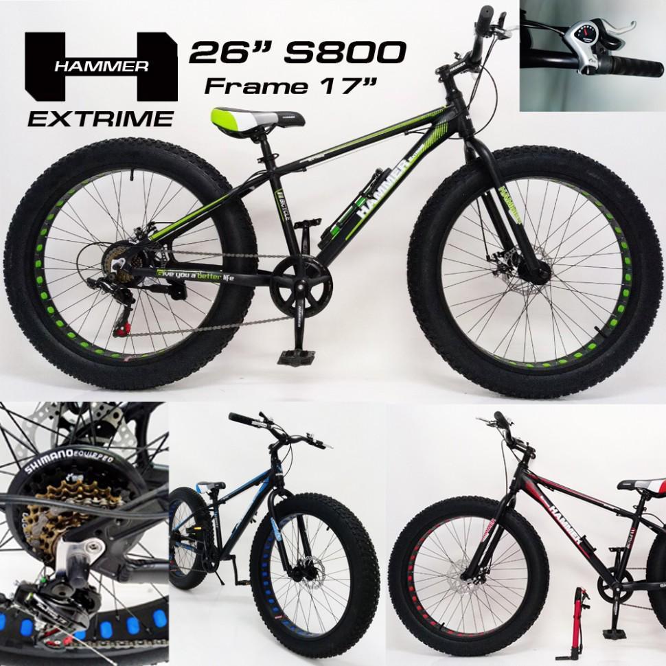 Гірський велосипед Fat bike 26 дюйма 17 рама S800 HAMMER EXTRIME