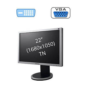Монітор Samsung SyncMaster 225BW / 22" (1680х1050) TN / 1x DVI, 1x VGA, фото 2