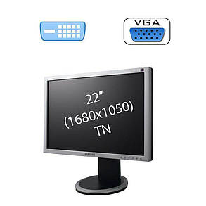Монітор Б клас Samsung SyncMaster 225BW / 22" (1680х1050) TN / 1x DVI, 1x VGA, фото 2