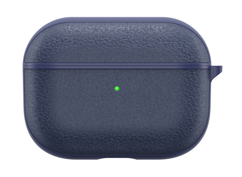 Чохол WiWU Calfskin Genuine Leather Case для AirPods Pro шкіра Синій (Calfskin-Blue)