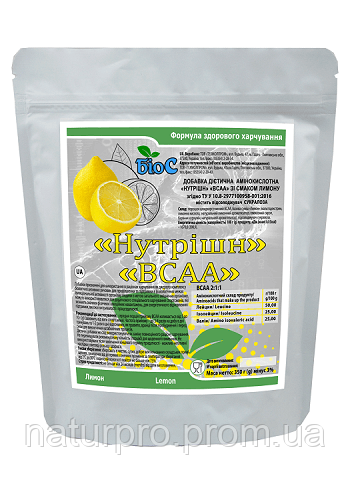 BCAA БіоС, 0.35 кг Лимон