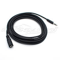 Аудіо кабель подовжувач AUX 3.5 mm jack (економ якість), 1.5 м, фото 5