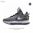 Nike LeBron Witness V Леброн Вітнес 5 сірі чоловічі баскетбольні кросівки, фото 3