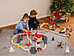 Дерев'яна залізниця 2021 р. Пожежна команда 65 ел. 3.8 м Німеччина PlayTive (Brio, Hape, Ikea), фото 3