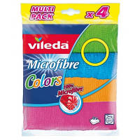 Серветки для прибирання Vileda Microfibre Color 4 шт. (4023103192577)