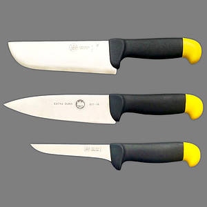 Набір кухонних ножів  Due Buoi / Дуе Буаї, Hunter Kit, 3 шт. (Італія)