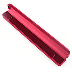 Футляр 742126 для ланцюжків-браслетів бордовий оксамит розмір 24х3 см