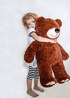 Мягкая игрушка для детей и взрослых, плюшевый Мишка, мистер Медведь, цвет коричневый, размер 85 см