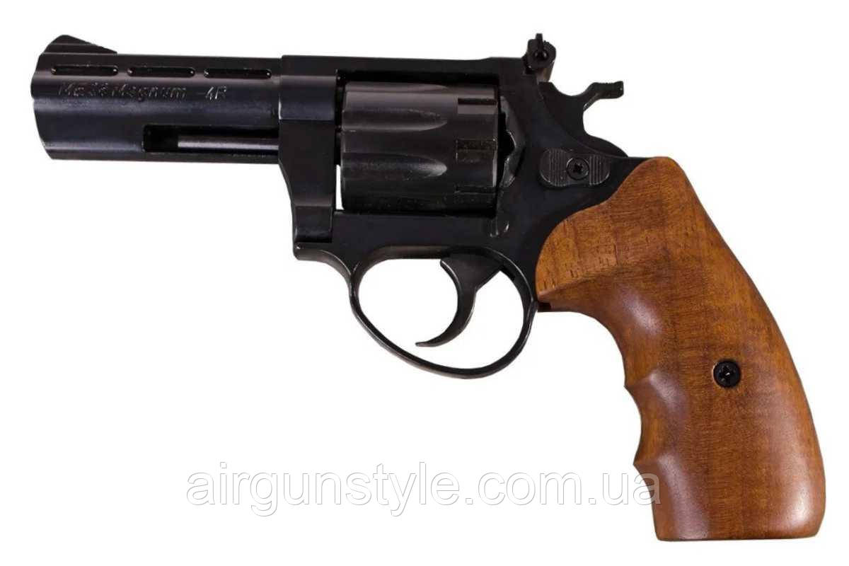 Револьвер під патрон Флобера Cuno Melcher-ME 38 Magnum 4R (чорний, дерево)