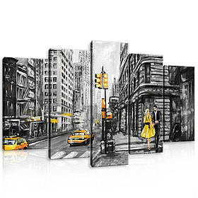 Модульна картина на полотні 100x60 см Нью Йорк (PS11469S17)