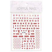 JOYFUL NAIL "БРЕНД" 3D стікери (Наліпки для нігтів) для дизайну нігтів на клейкій основі DD-580