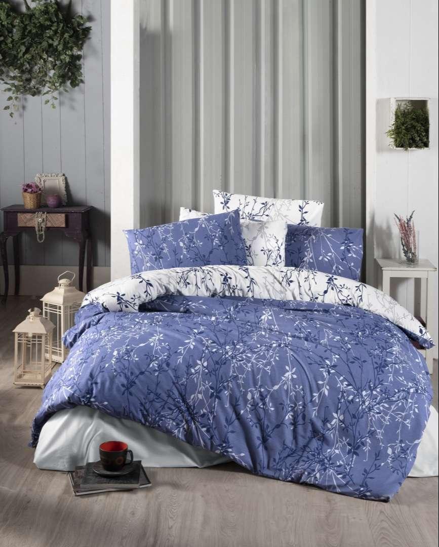 Сімейне Турецьке Постільна білизна First Choice Ranforce Zena Navy Blue