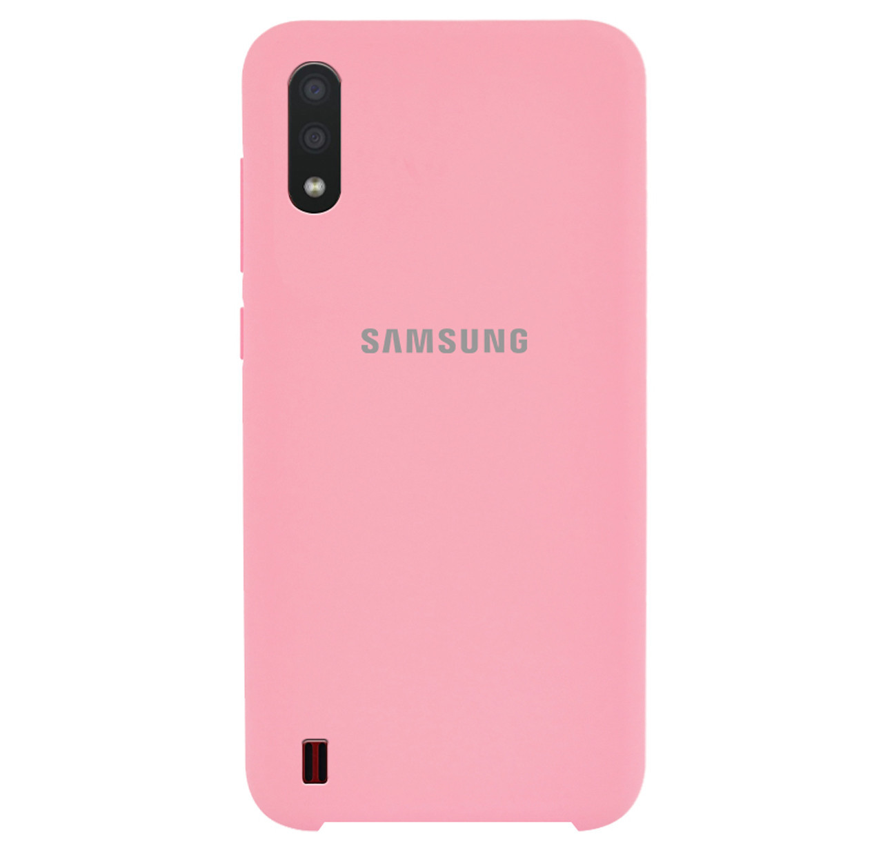 Чохол Silicone case для Samsung Premium A01 Light Pink (17) рожевий, фото 1