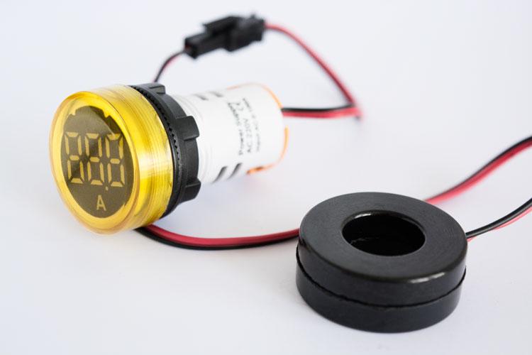 Арматура світлосигнальна з індикатором струму AC Ø22мм, 5-100 А, фото 1