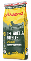 Корм Josera Geflugel&Forelle (Йозера для взрослых собак с куркой и форелью)15кг+БЕЗКОСТОВНАЯ ДОСТАВКА