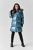 Зимове пальто для дівчат, пуховік zkd-26 тм Barbraris Розмір 170