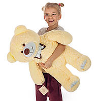 Мягкая игрушка для детей и взрослых, плюшевый Мишка, мистер Медведь, цвет бежевый, размер 85 см