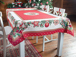 Скатертина гобеленова Новорічна "NICO" 140X180 CM 732-235