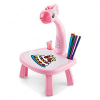 Детский развивающий проектор для рисования со слайдерами 6388-6588 - розовый
