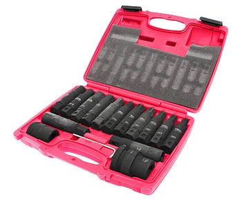 Набір головок ударних TORX, HEX 3/4" 16 од.