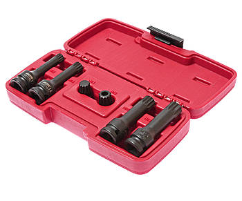 Комплект сервісних головок 12-гранів SPLINE 6 од.