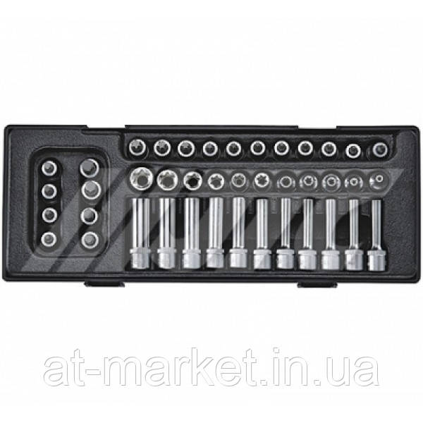 Набір головок 3/8" E4-E18, T8-T50, H3-H10 41ед.