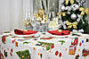Скатертина для столу "Санта Клаус" 235х150см (Ранфорс), фото 6