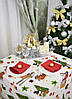 Скатертина для столу "Санта Клаус" 235х150см (Ранфорс), фото 8