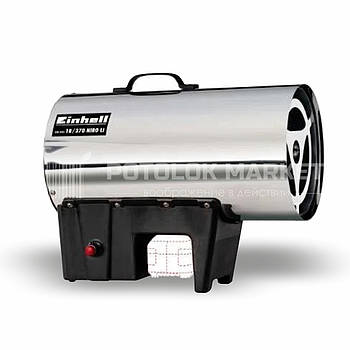 Теплова газова гармата на акумуляторі Einhell GE-HG 18/370 Niro Li-Solo D/AT