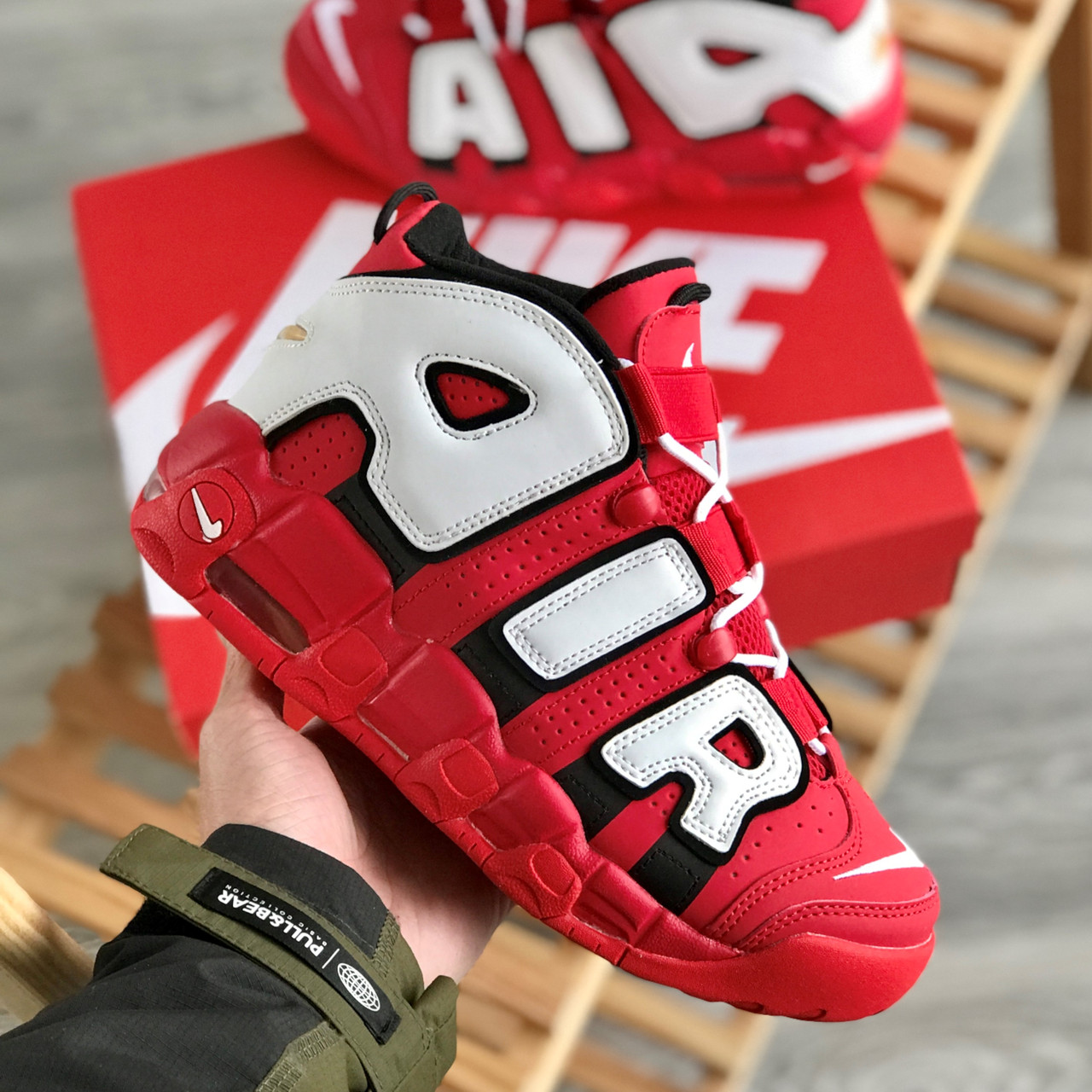 Air more uptempo 96 red black купить sales