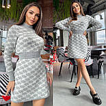 Плаття в'язане вовна з акрилом (у кольорах), фото 2