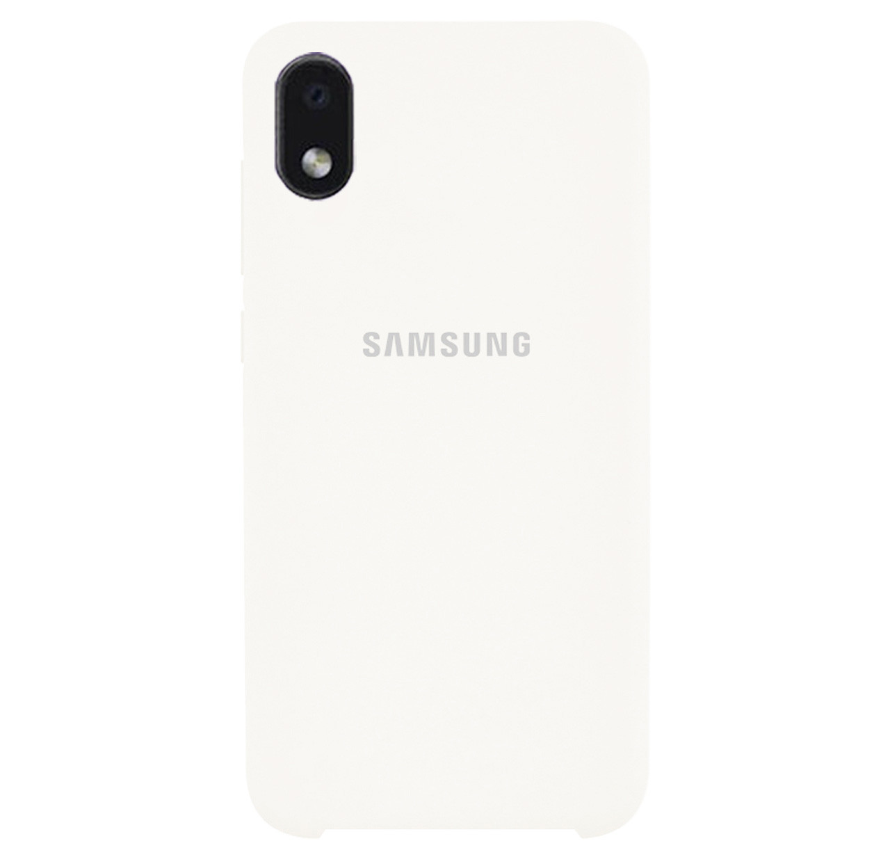 Чохол Silicone case для Samsung Premium A01Core White (09) білий, фото 1
