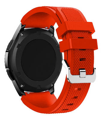 Силікон класичний ремінець для amazfit gtr 47mm / gtr 2 / 2e / 3 pro / gtr 4 / pace / stratos червоний