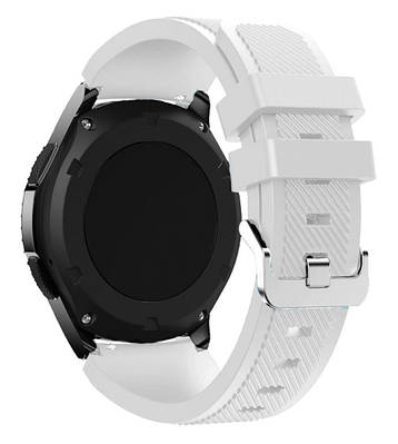 Силікон класичний ремінець для amazfit gtr 47mm / gtr 2 / 2e / 3 pro / gtr 4 / pace / stratos білий