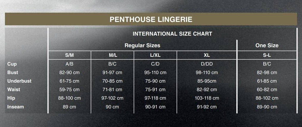 Бодістокінг з довгими рукавами Penthouse - Dreamy Diva Black XL, фото 3