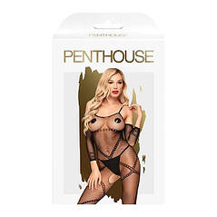 Бодістокінг з контрастним візерунком Penthouse - Under Arrest Black S / L, фото 3