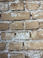 Обои для стен кирпичная кладка Vinil ФЛЭТ Украина метровые флизелиновые ЭШТ 6-1538 кирпич светло коричнев