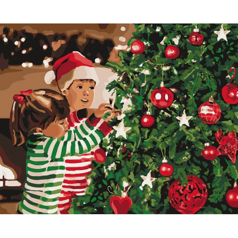 Набір для розпису по номерах "Свято наближається" 40*50см, фото 1