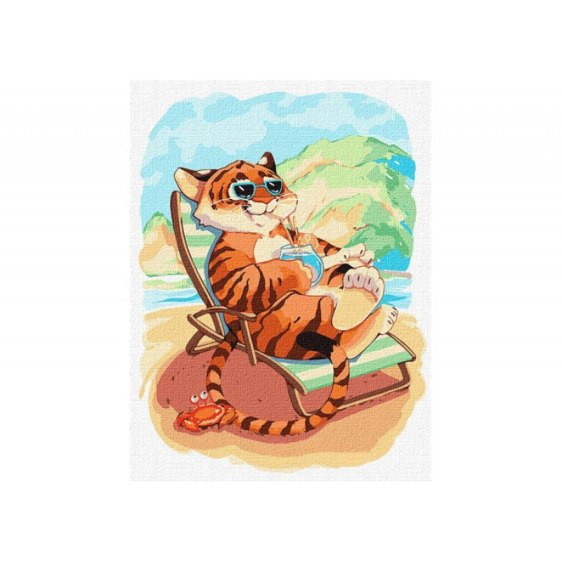 Набір для розпису по номерах. "Чудовий відпочинок" 30*40см, фото 1