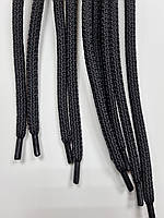 Шнурки круглі поліестер 6мм чорний 1,25м