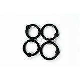 Набір ерекційних кілець (4 шт) - Чорний, фото 2