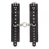 Наручники Leather Double Fix Hand Cuffs, Black, фото 3