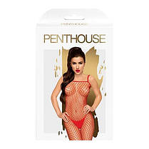 Бодістокінг в крупну сітку Penthouse - Body Search Red S / L, фото 4