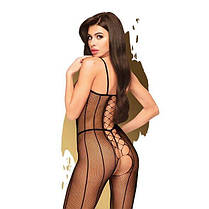 Бодістокінг зі шнурівкою і вертикальними швами Penthouse - Drop-dead Tasty Black S / L, фото 5
