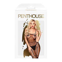 Бодістокінг з панчохами і геометричним малюнком Penthouse - Firecracker Black S / L, фото 4