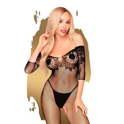 Бодістокінг з імітацією ліфа Penthouse - High Profile Black S / L, фото 1